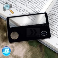 Mini Kartová Lupa s LED svetlom Kasper Pocket Magnifier 431500