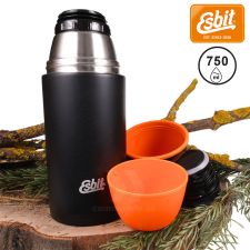 Termoska nerezová vákuová ESBIT 750 ml - čierna