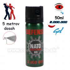 Obranný slzný sprej NATO Defense Red Pepper Gel Kaser 50ml, green