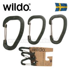 WILDO® Karabínky 3x set zelené Carabiner Accessory