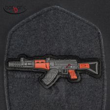 Gun Patch AK47 Kalashnikov 3D nášivka PVC