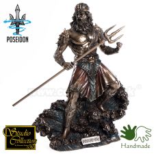 Poseidon a trojzubec starogrécky boh 20cm soška 708-7308