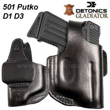 Kožené púzdro s prevlekom 501P D1 D3 GLADIATOR .50 Detonics