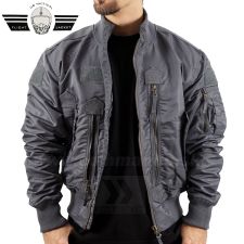 US Tactical Pilot Jacket sivá bomberka Urban Grey