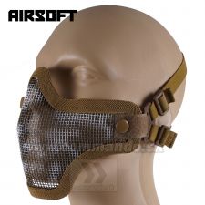 Maska Ultimate Tactical Ventus V2 Tan s kovovou mriežkou