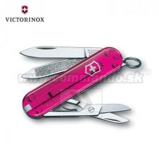 Victorinox vreckový nôž Classic 58mm– ružový transparent