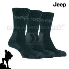 Jeep Terrain pracovné turistické ponožky 3 páry zelené