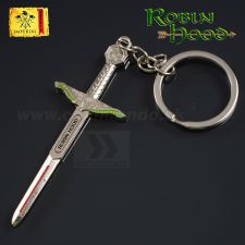 Kľúčenka Robin Hood meč kovová s krúžkom 09361