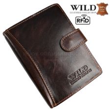 Peňaženka kožená WILD Things Only 5502 RFiD dark brown