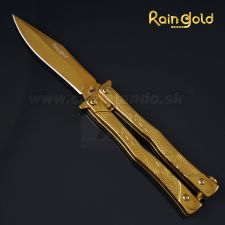 Rain Gold motýlik 02150 balisong v zlatom