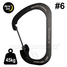 Karabínka SlideLock® 45kg #6 Stainless Nite Ize® Carabiner