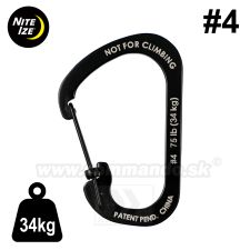 Karabínka SlideLock® 34kg #4 Stainless Nite Ize® Carabiner