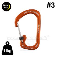 Karabínka SlideLock® 11kg #3 Aluminum Nite Ize® Carabiner