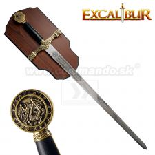 EXCALIBUR King Arthur zlatý ozdobný meč Kráľa Artuša