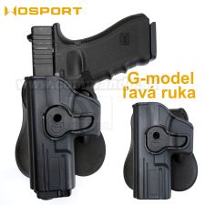 Glock Padlo ľavá strana puzdro čierne Wosport Holster