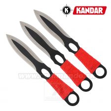 Vrhacie nože Kandar Red Line Set 3 kusy Throwing Knives