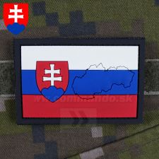 SLOVAKIA - SVK 3D nášivka PVC s obrysom hraníc