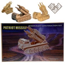 Drevené puzzle raketomet Patriot Missile Woodcraft Construction