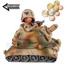 Pokladnička tank s vojakom desert FDD2