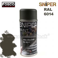 SNIPER farba v spreji RAL 6014 zelená FOSCO Industries