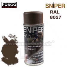 SNIPER farba v spreji RAL 8027 hnedá 150ml FOSCO Industries