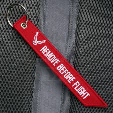 Remove Before Flight Bomber Style RBF prívesok kľúčenka