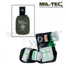 Malá turistická lekárnička prvej pomoci First Aid Kit, zelená