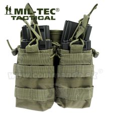 Púzdro Sumka Open Pouch MOLLE na 4 zásobníky M4/M16 Olive Miltec