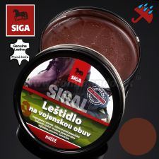 SIGAL leštidlo na vojenskú obuv hnedý 250g SIGA