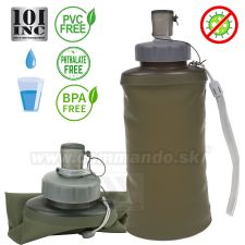 Skladacia turistická fľaša 0,6L Foldable water bottle