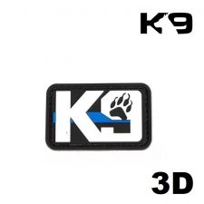 K9 Blue Line Paw - 3D nášivka Rubber Patch