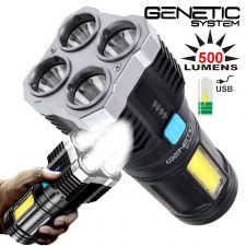 GENETIC Systems 5W 500 lumen USB Flashlite
