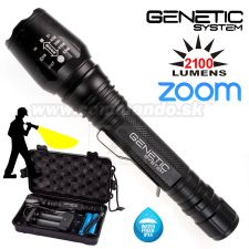 GENETICS Systems CREE-XML-T6 svietidlo 2100 Lumen Zoom Tactical Flashlite