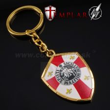 Kľúčenka Templár kovová zlatá Templar History 16164-GR4335
