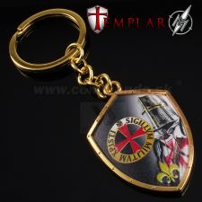 Kľúčenka Templár kovová zlatá Templar History 16164-GR4338