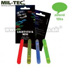 Mini svetelné tyčinky 10ks STURM Lightstick, zelené