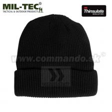 Pletená čiapka Thinsulate™ čierna
