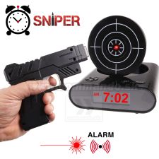 Sniper hodiny s budikom Laser Target Alarm Clock