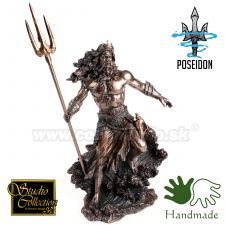 Poseidon a trojzubec starogrécky boh 31cm soška 708-6773