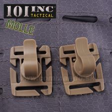 MOLLE MULTICLIP 2ks háčiky Coyote JFO05