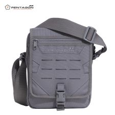 Taška cez rameno MESSENGER BAG Pentagon sivá