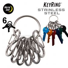 Kľúčenka KeyRing Stainless Steel Nite Ize® S-Biner®