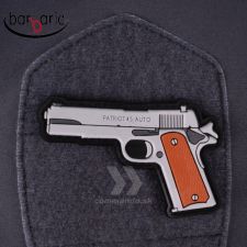 Gun Patch Patriot 45 Auto 3D nášivka PVC 08234 oranžová