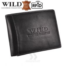 Peňaženka kožená WILD Things Only 5501 RFiD black