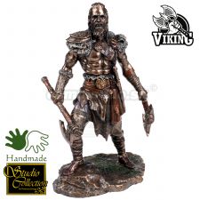 Vikingský bojovník so sekerami 16cm soška 708-8081