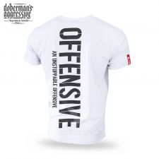 Doberman´s Aggressive tričko AN UNSTOPPABLE OFFENSIVE INFINITE biele