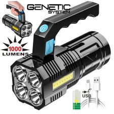 GENETIC Systems 4xT6 1000 lumen USB Flashlite