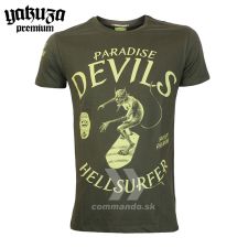 Yakuza Premium tričko HELL SURFER 3504 olivové