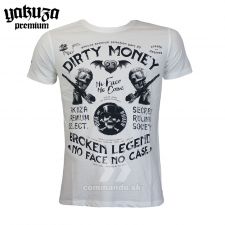 Yakuza Premium tričko DIRTY MONEY 3506 biele