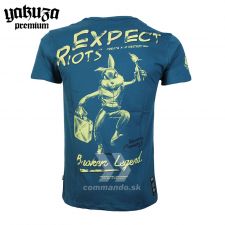 Yakuza Premium tričko EXPECT RIOTS 3414 modrá